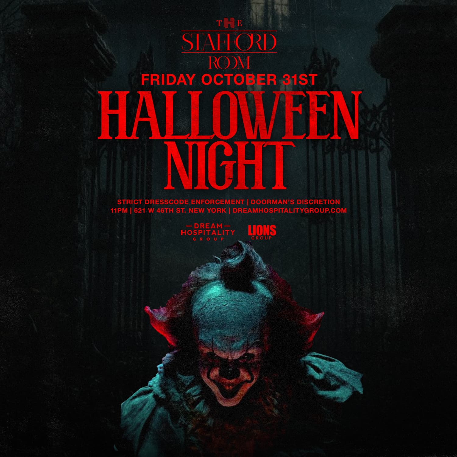 HALLOWEEN NIGHT @ STAFFORD ROOM 10/31