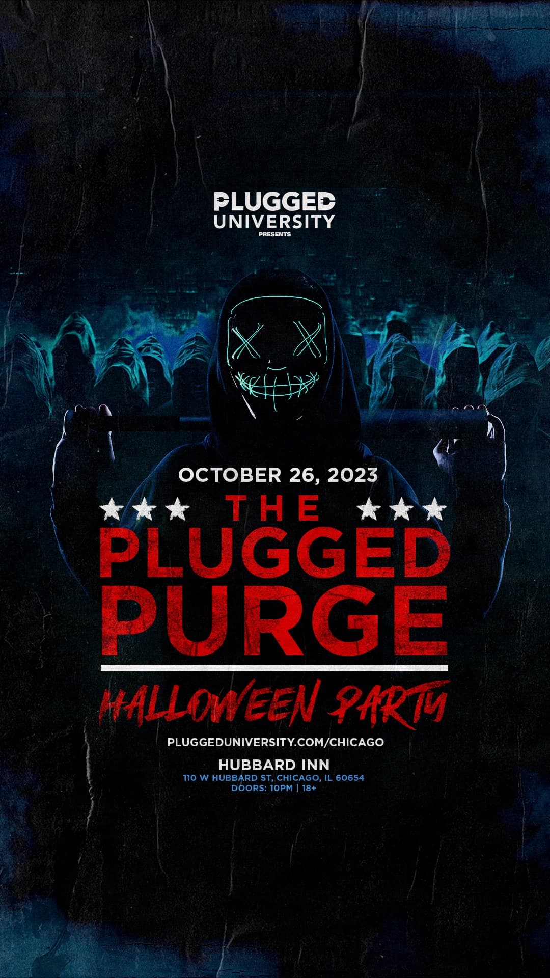 THE PLUGGED PURGE: HALLOWEEN PARTY 10/26 @ HUBBARD INN