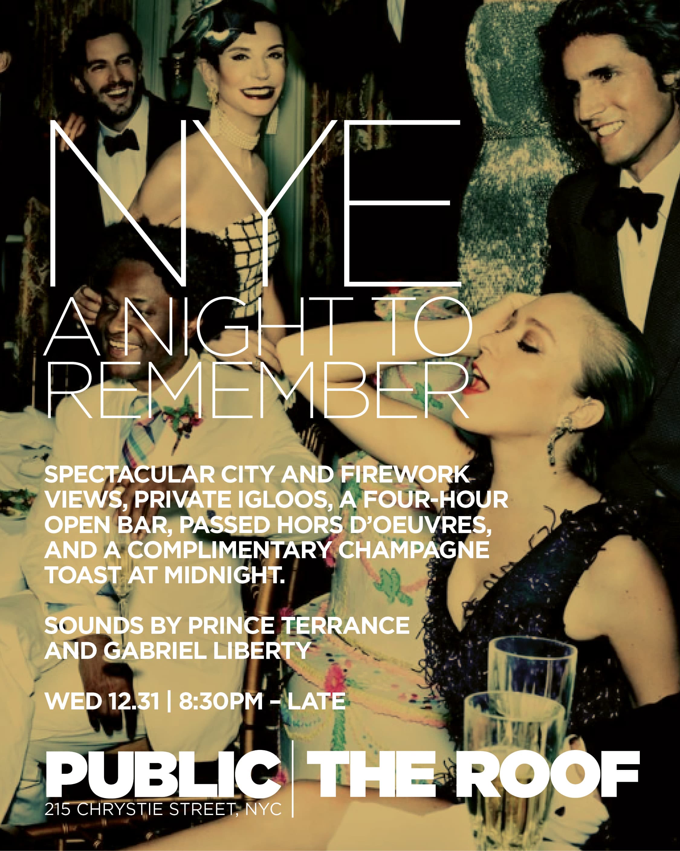New Year's Eve 2026 THE ROOF | PUBLIC Hotel