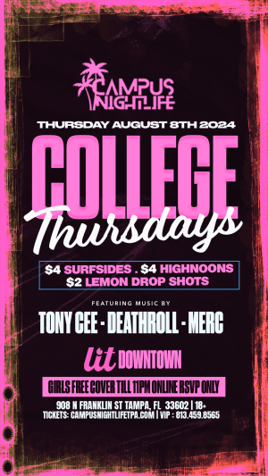 LIT COLLEGE THURSDAYS (SUMMER EDITION)