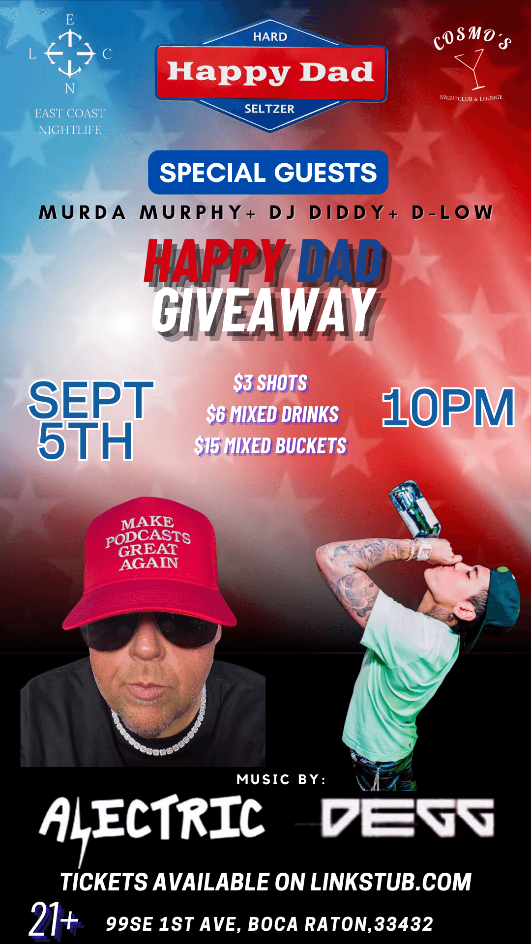 HAPPY DAD NIGHT AT COSMOS WITH DIDDY + MURDA MURPHY