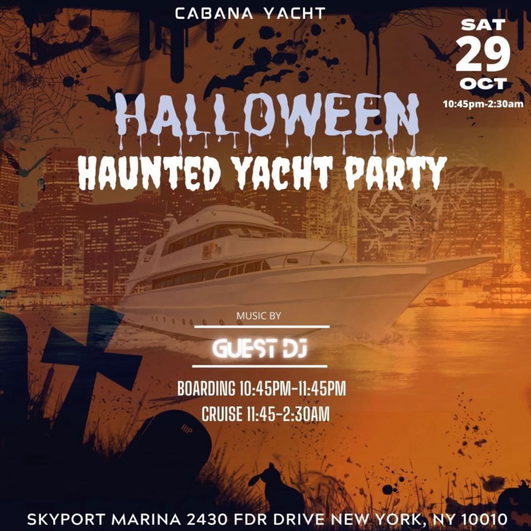 Cabana Yacht Halloween Party - 10/29