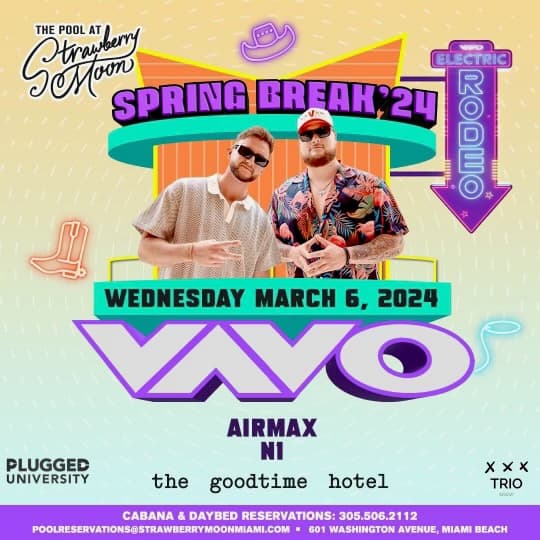 Strawberry Moon Pool presents: VAVO - Wednesday, March 6th, 2024