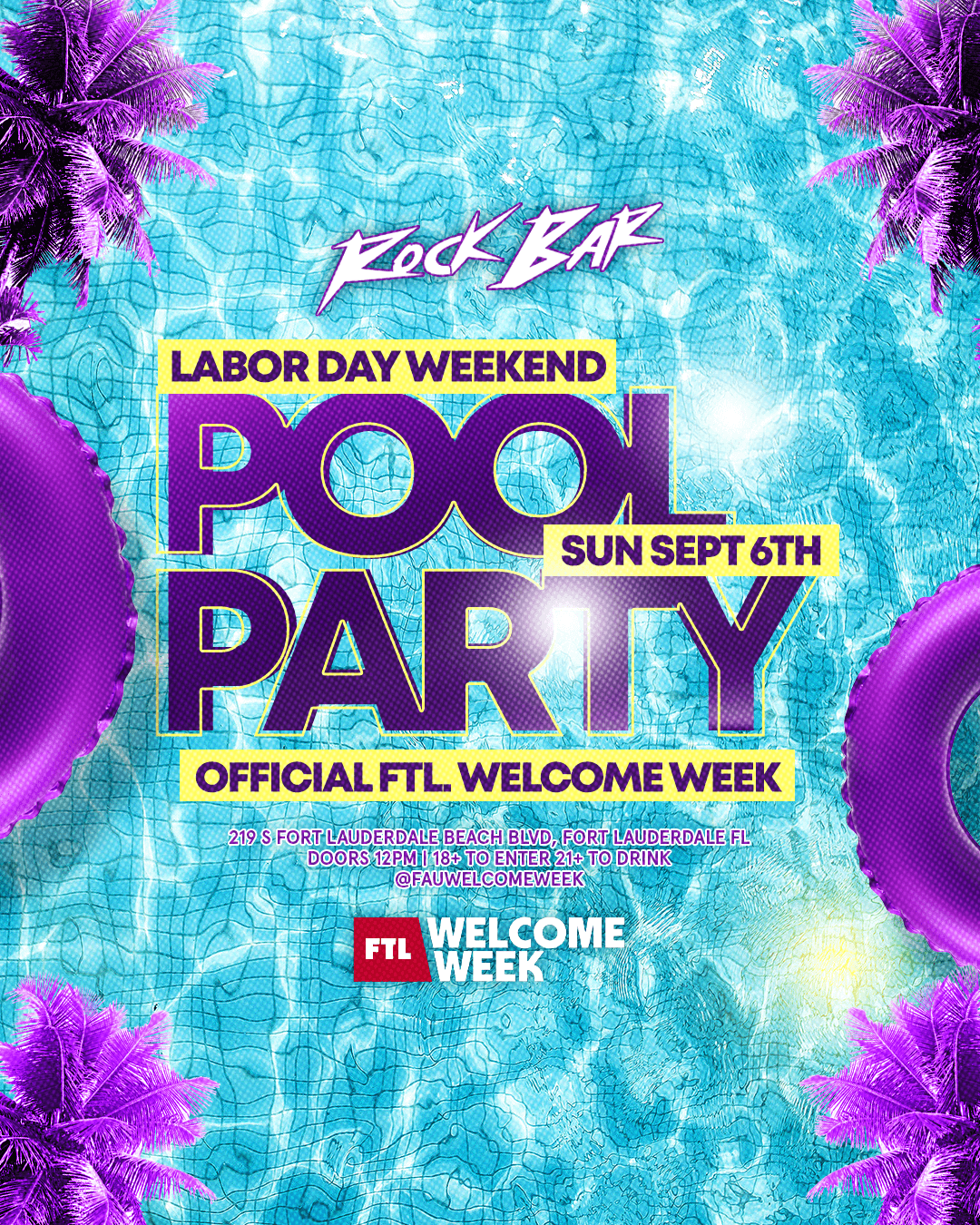 (18+) LABOR DAY POOL PARTY @ ROCKBAR