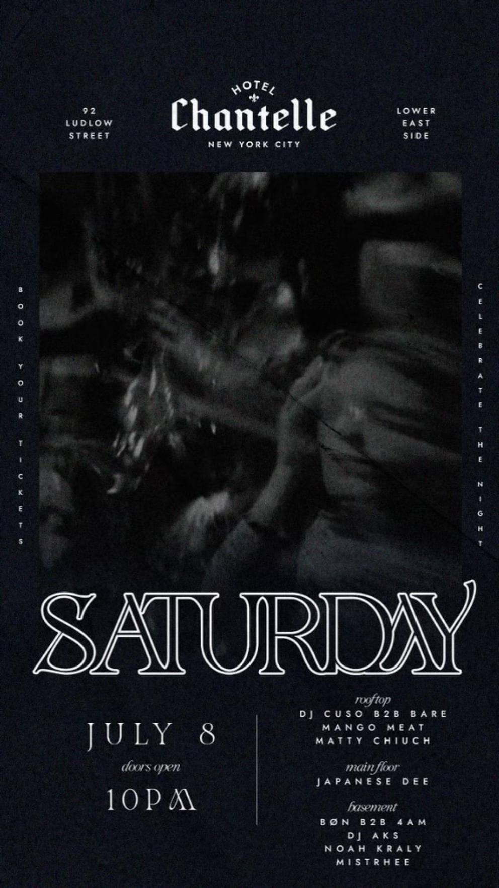 SATURDAY PARTY @ HOTEL CHANTELLE 7/8