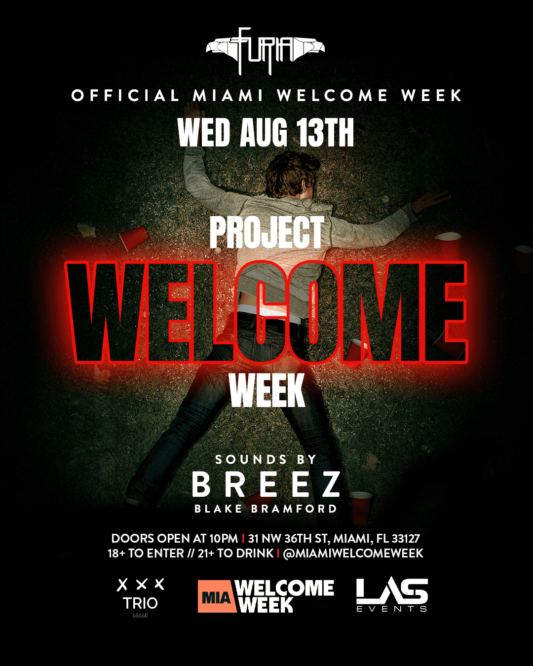 PROJECT WELCOME WEEK @ FURIA ROOFTOP 8/13