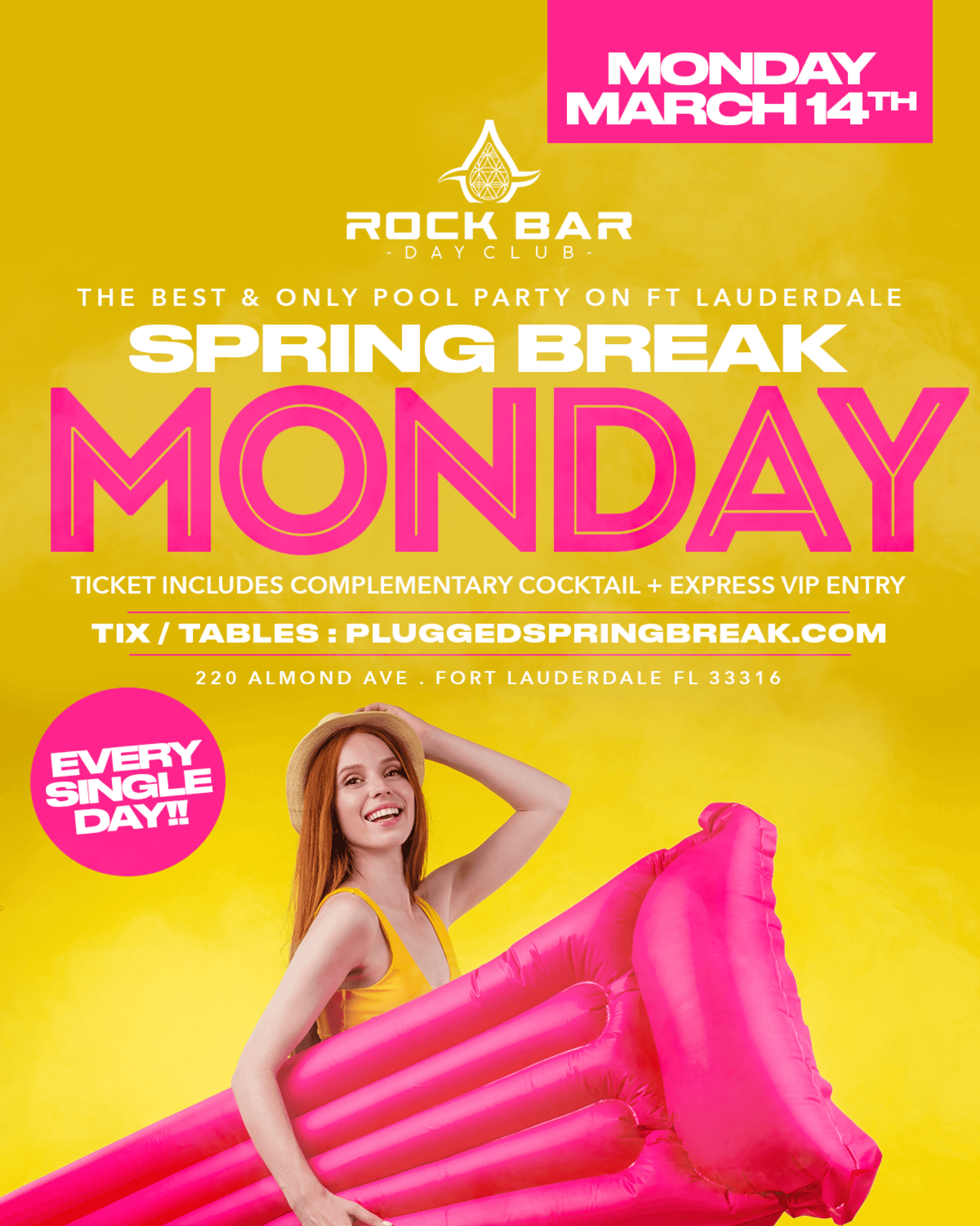 RockBar DayClub Monday 3/14