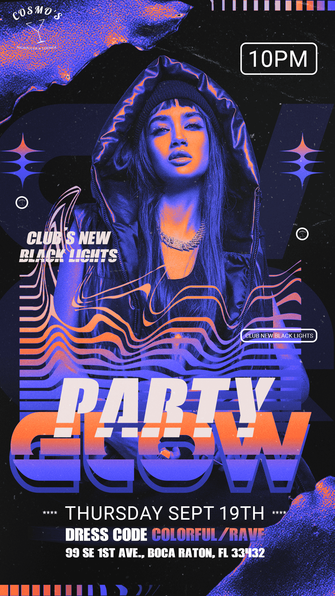 Glow Night Thursday @ Cosmo’s 9/19