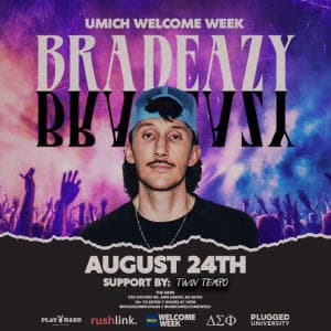 (18+) WELCOME WEEK DAY 2: BRADEAZY @ THE BARN