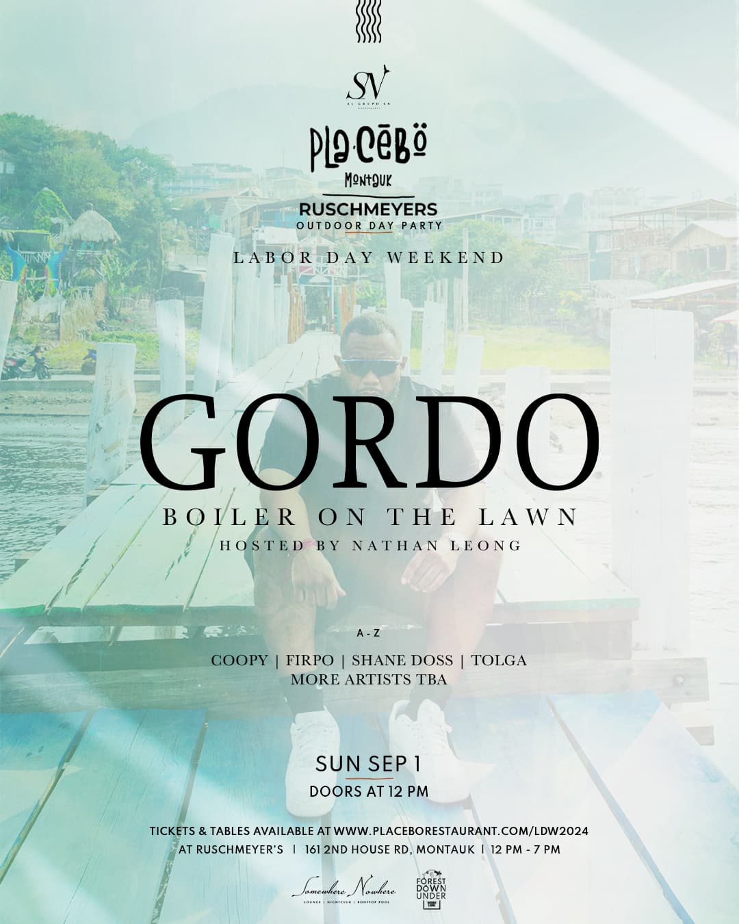 GORDO's Boiler On The Lawn "Open Air" (Labor Day Weekend) @ Placēbö Montauk at Ruschmeyer's