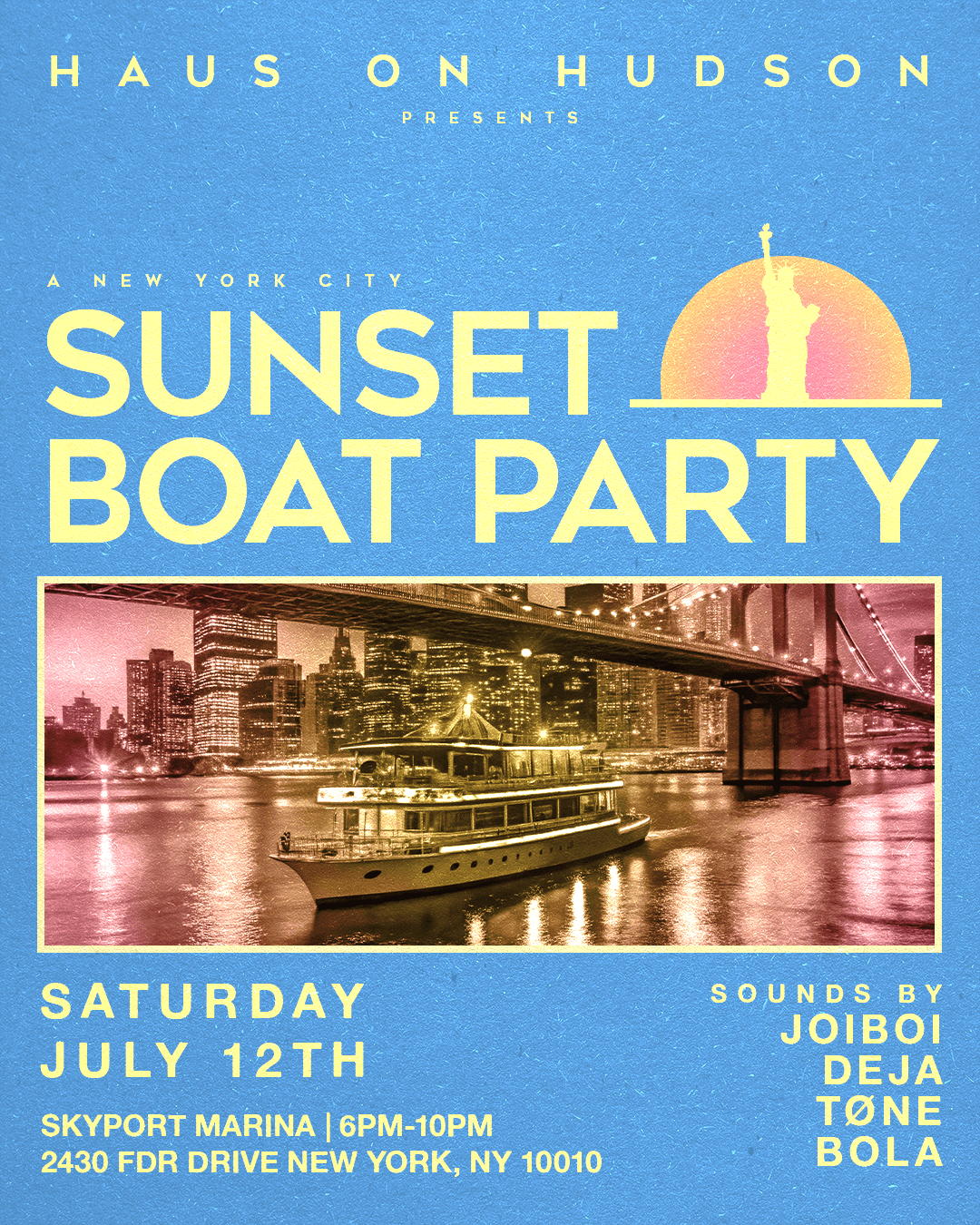 HAUS ON HUDSON BOAT PARTY 7/12