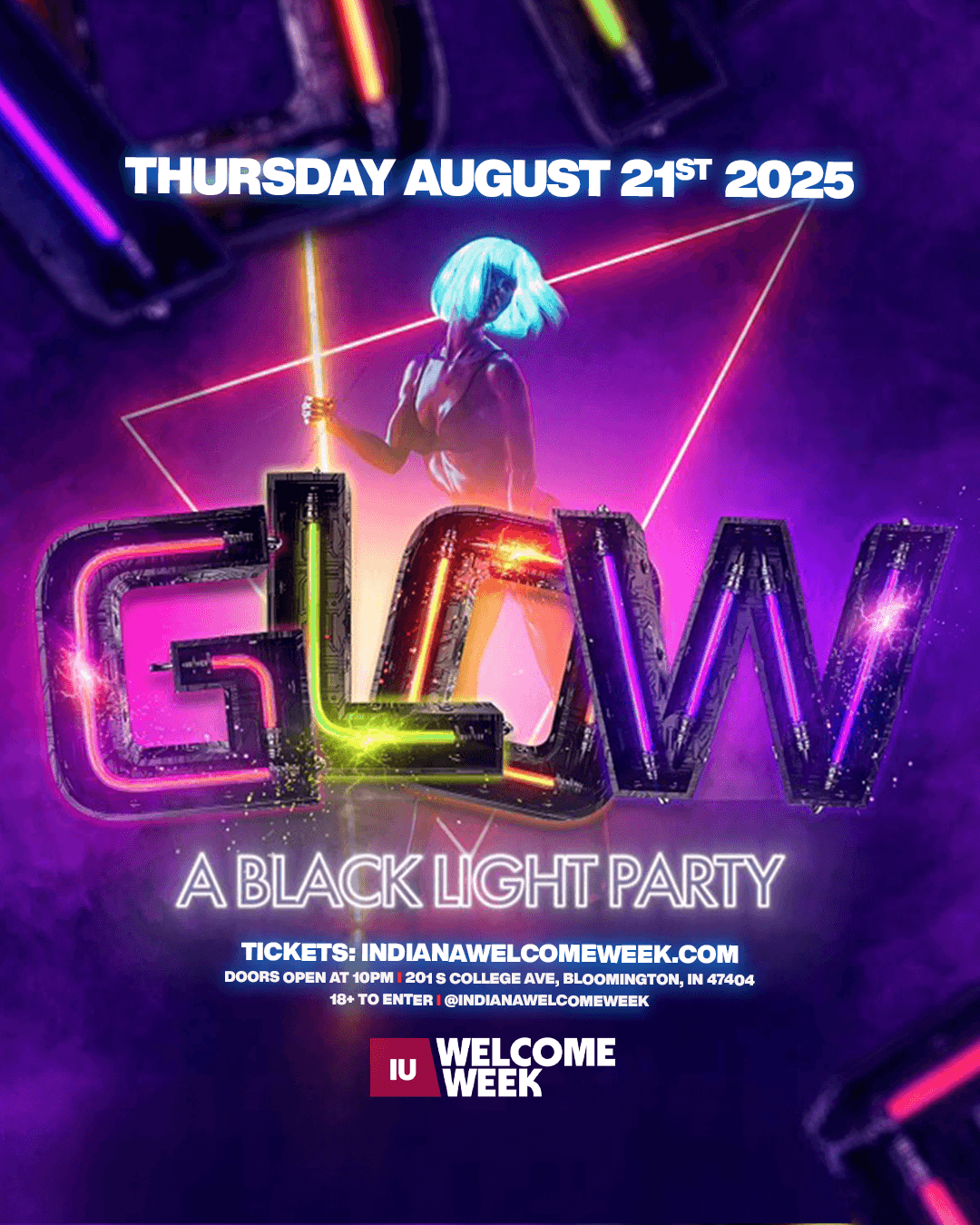 (18+) WELCOME WEEK DAY 2 - GLOW: A BLACKLIGHT PARTY