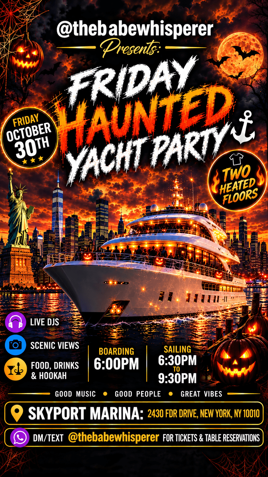 Friday Haunted Yacht Party