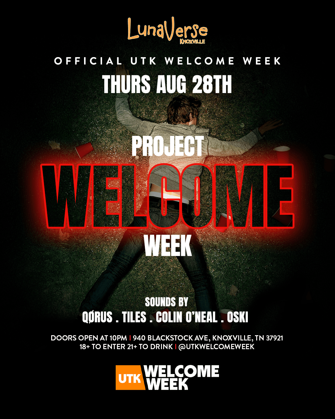 (18+) WELCOME WEEK DAY 1 : PROJECT X