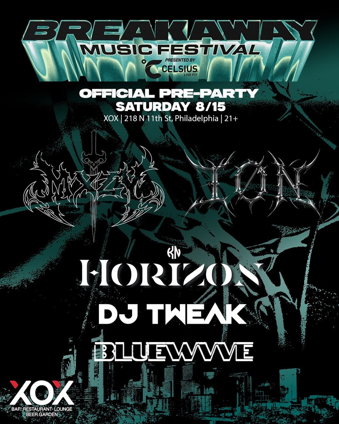 Official Breakaway Preparty - Techno Night at XOX