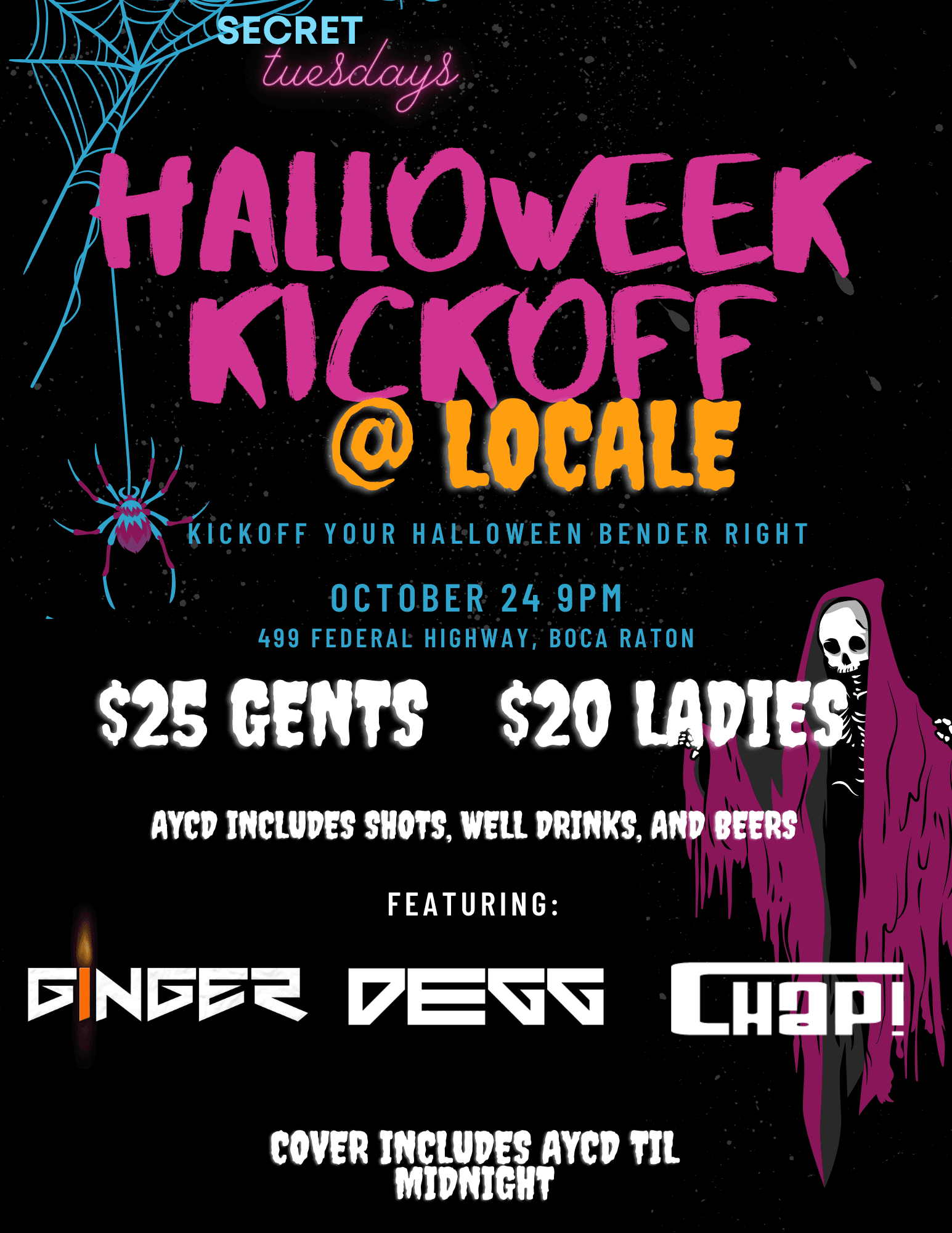 Halloweek Kickoff @ Locale