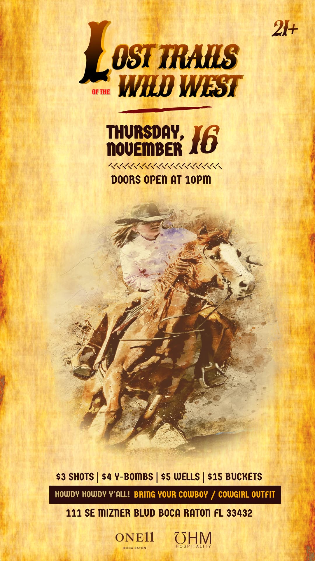 WELCOME TO THE WILD WEST 11/16