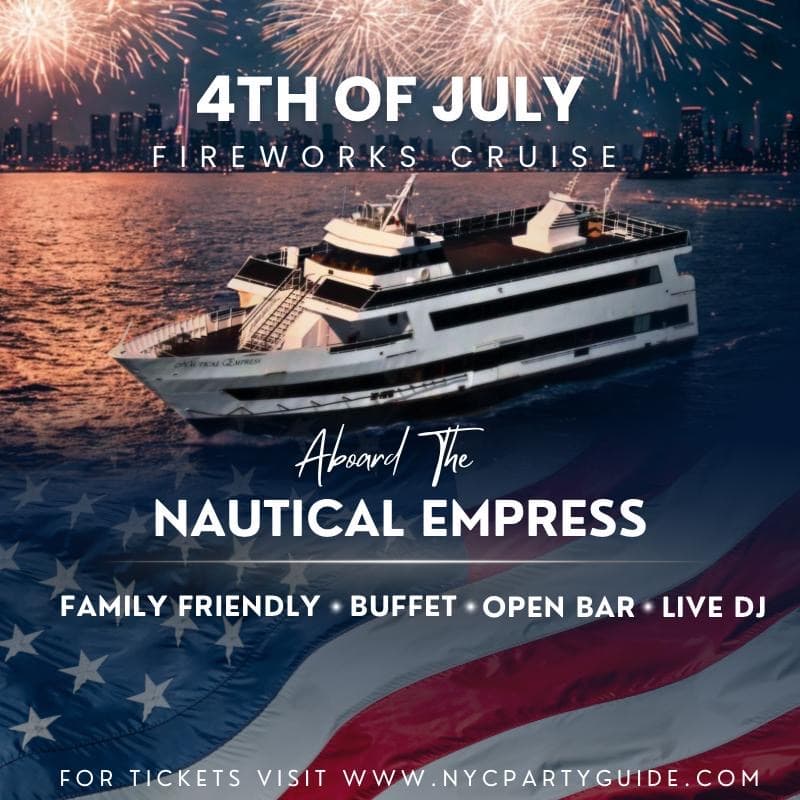 July 4th Fireworks Cruise aboard the Nautical Empress Yacht
