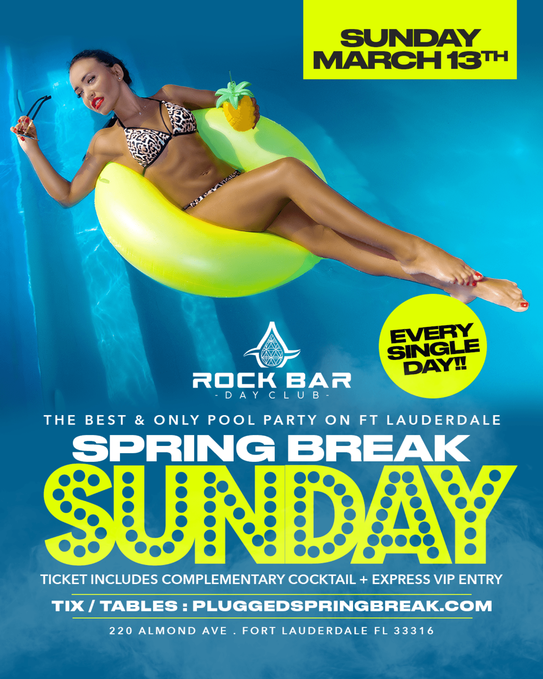 RockBar DayClub Sunday 3/13