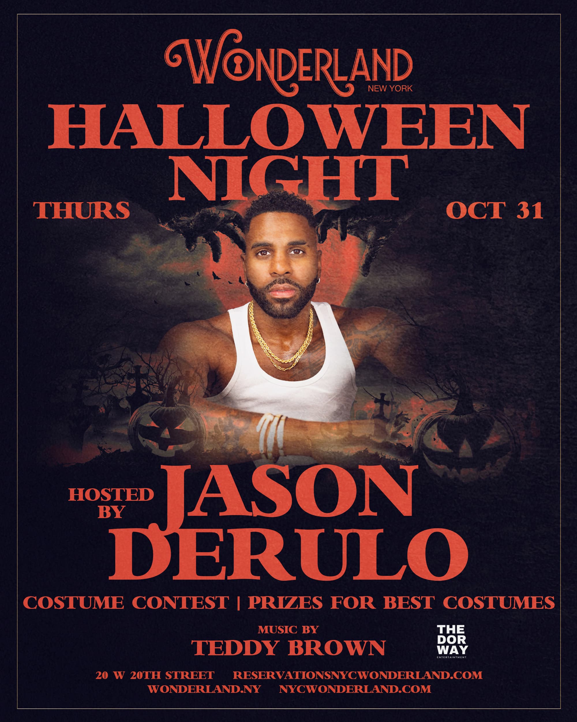 JASON DERULO - Friday October 31st - Wonderland NYC