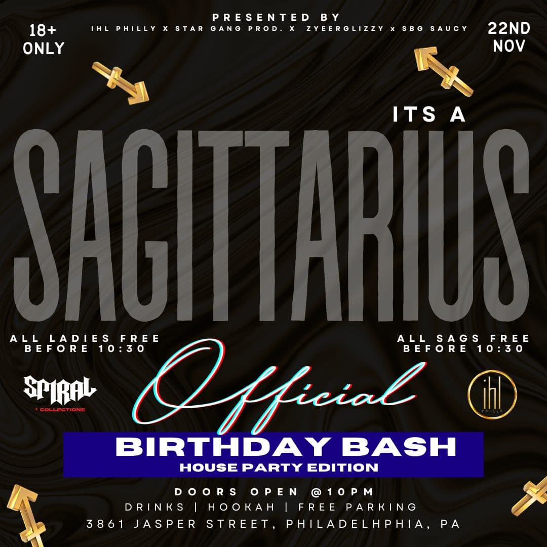 Sagittarius Birthday Bash (House Party Edition)