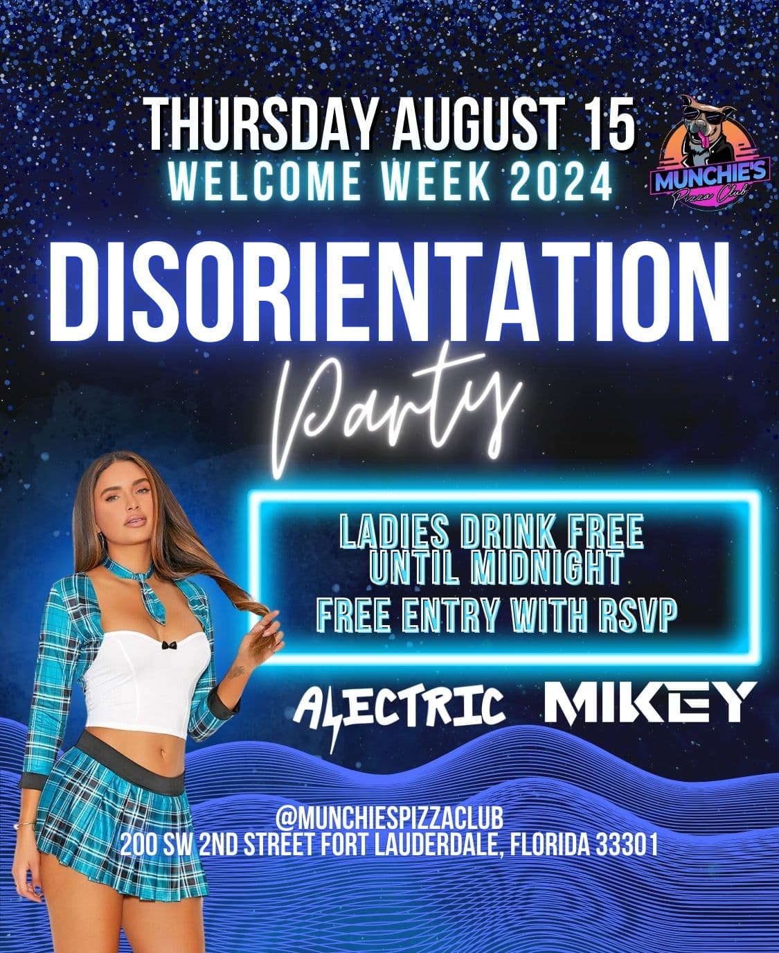 8/15 DISORIENTATION- WELCOME WEEK '24 @ MUNCHIE'S FORT LAUDERDALE