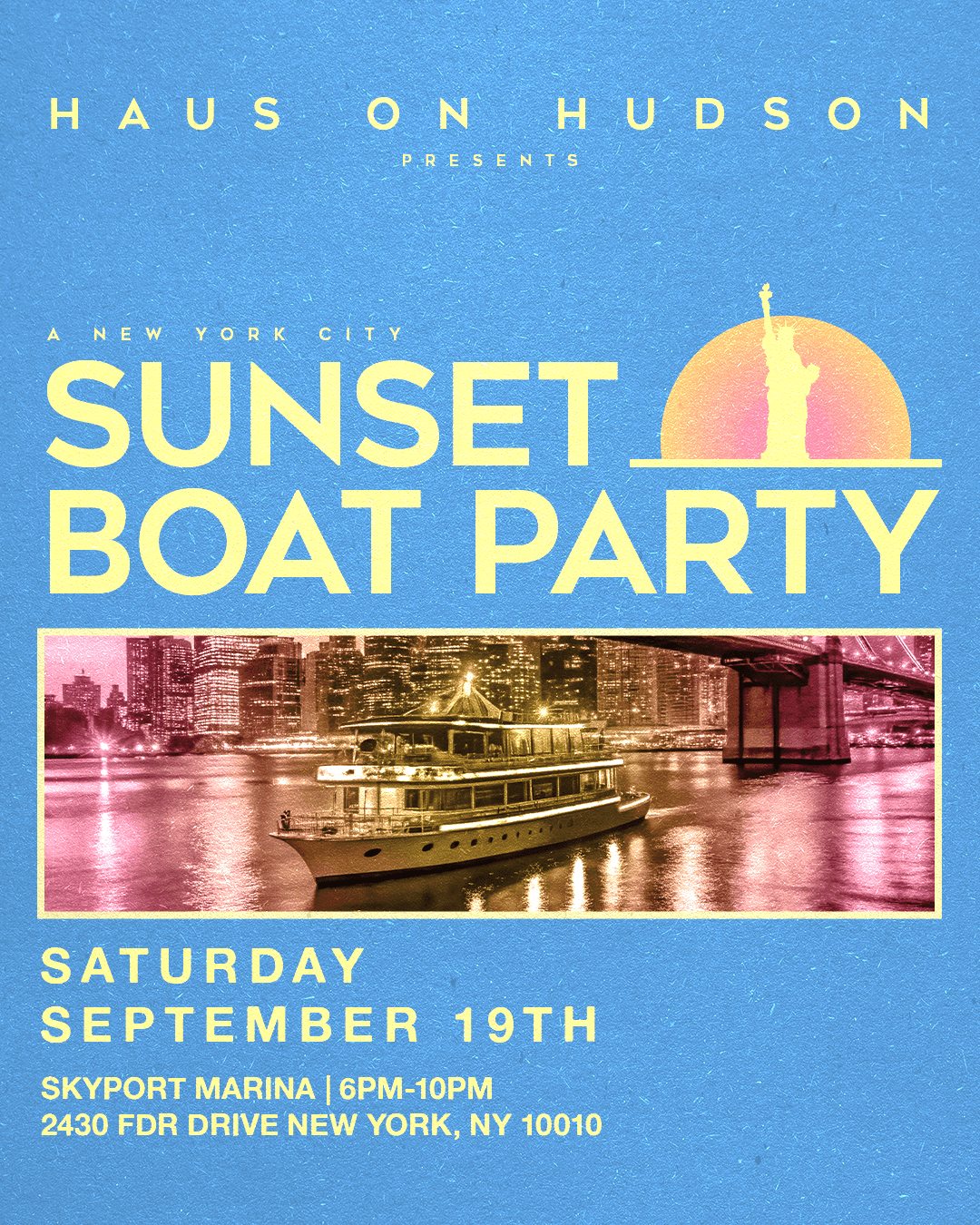 HAUS ON HUDSON BOAT PARTY 09/19