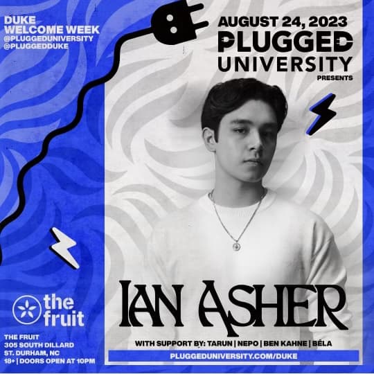 DUKE WELCOME WEEK IAN ASHER 8/24