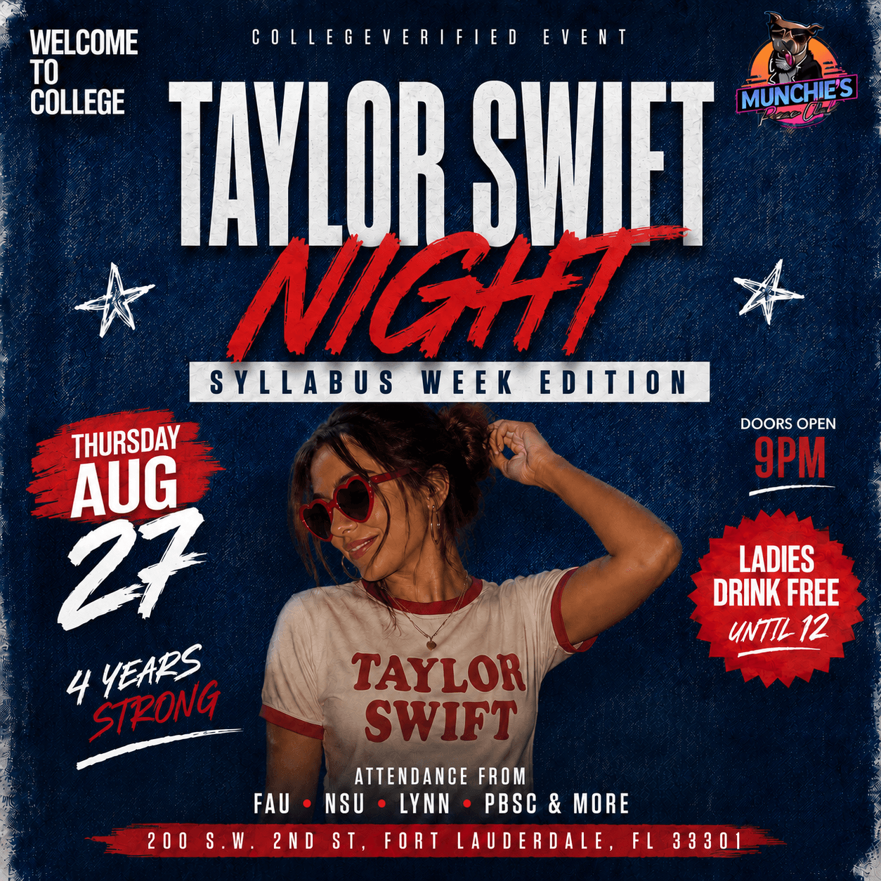 Scandalous Thursdays' Taylor Swift Night - Syllabus Week