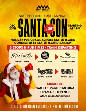 SantaCon Staten Island - Saturday Dec 20th