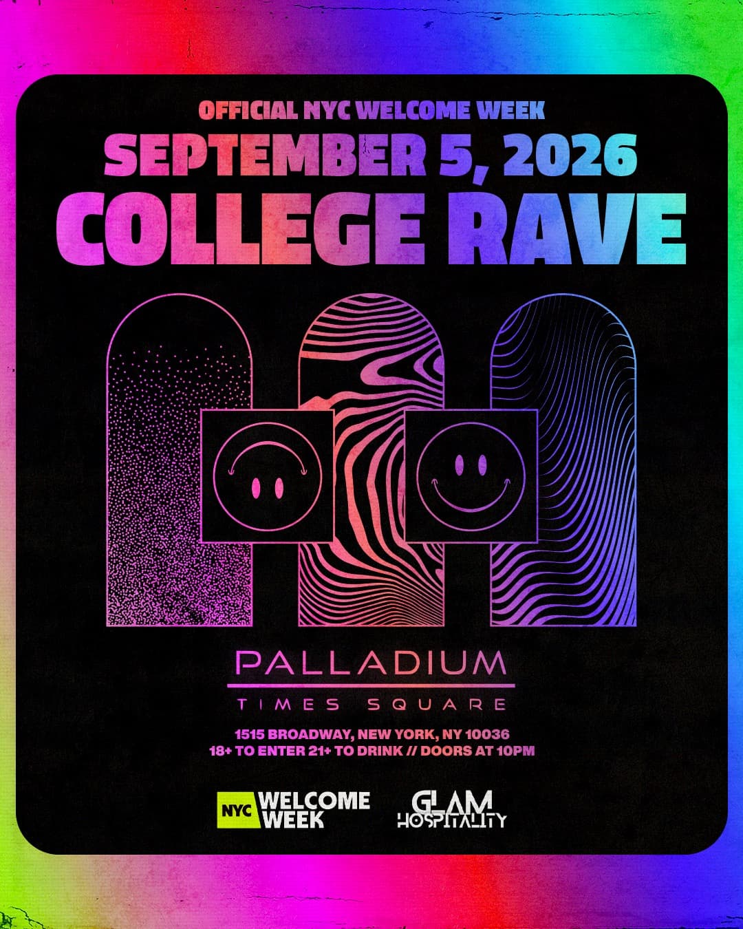 College Rave🪩 Welcome Week Day 6