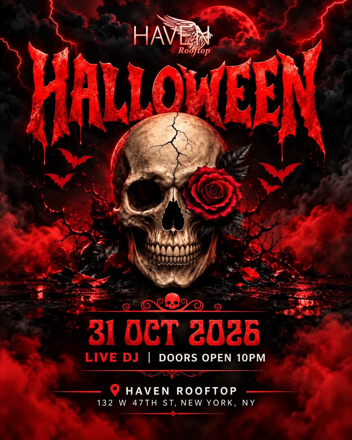 Private Halloween Party @ Haven Rooftop - Sat 10/31/26