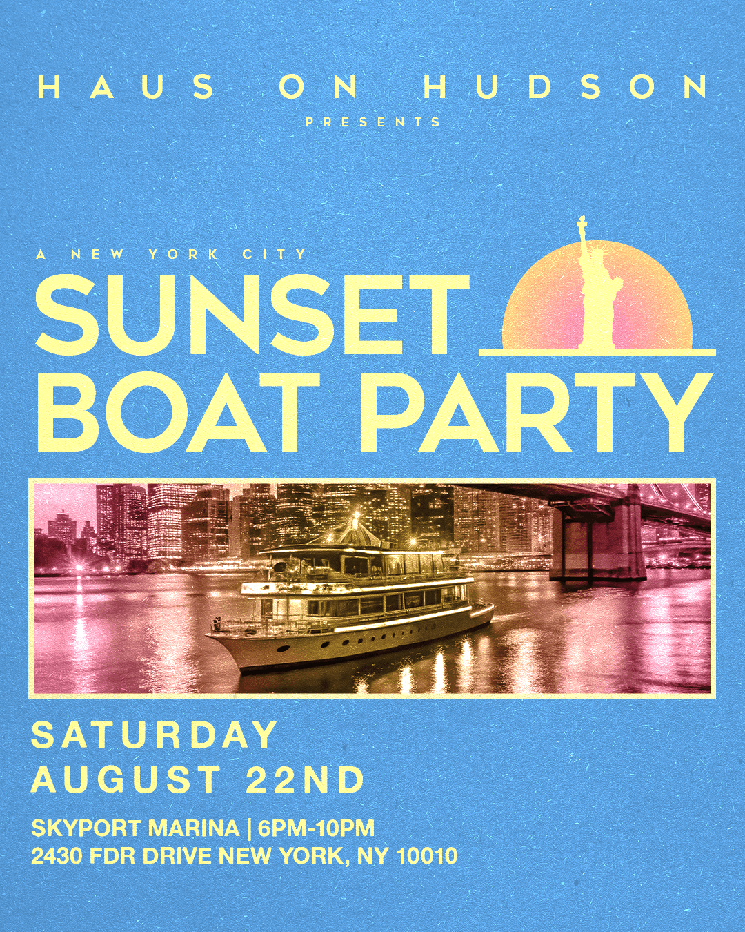 HAUS ON HUDSON BOAT PARTY 08/22