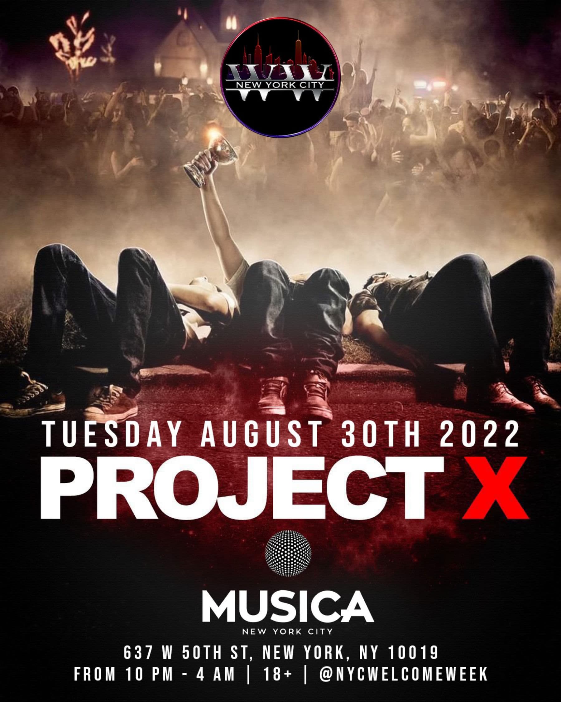 PROJECTX @Musica 8/30 (18+)