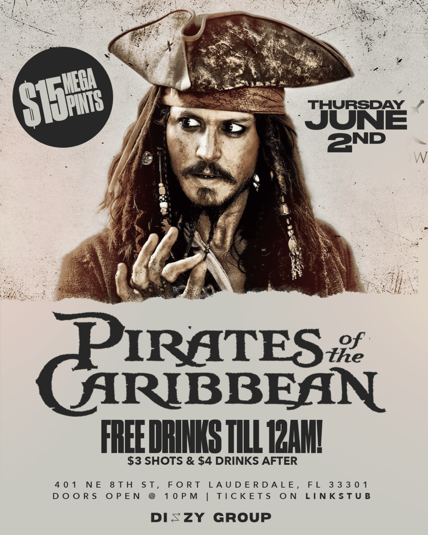 Pirates of The Caribbean @ Rosé