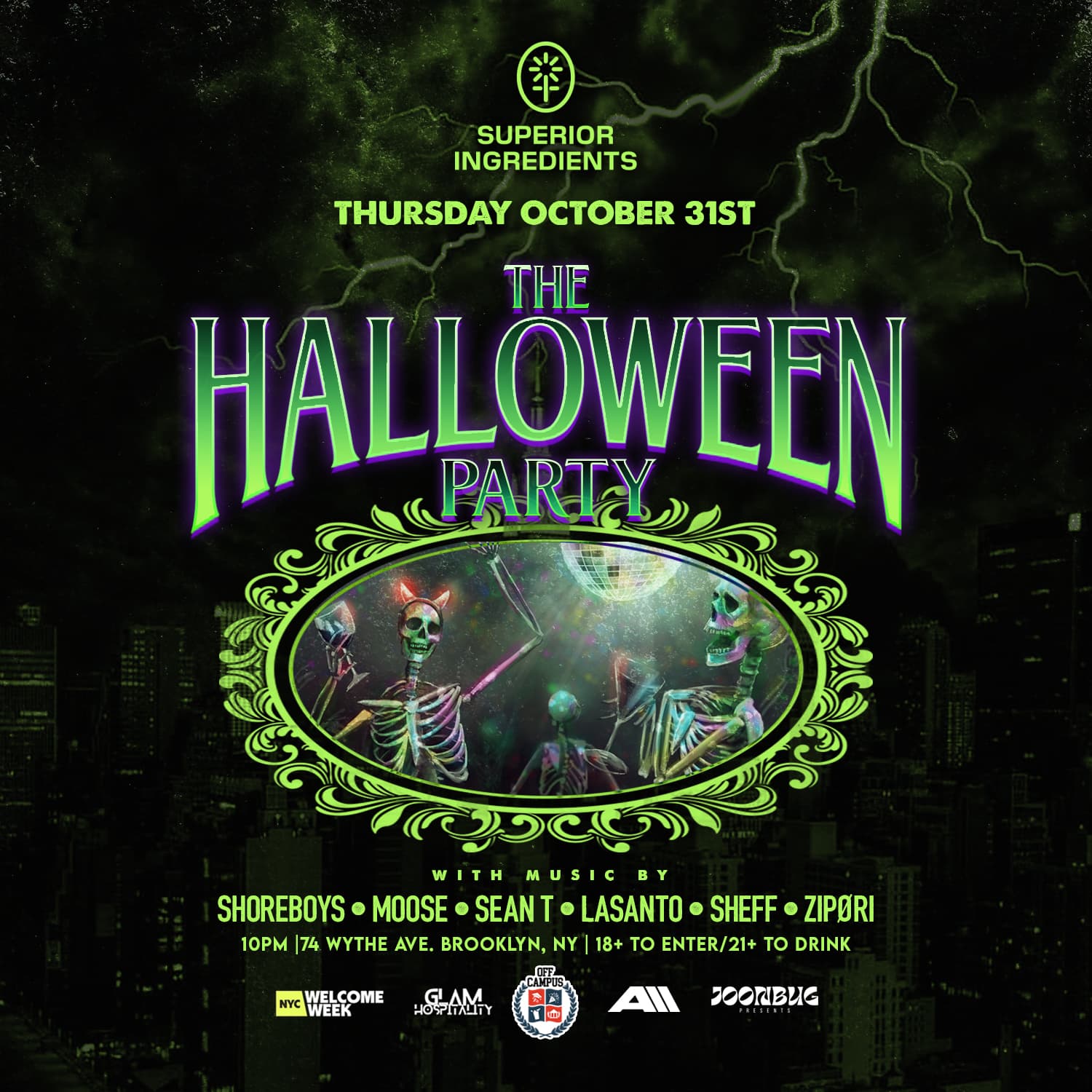 THE HALLOWEEN PARTY @ SUPERIOR INGREDIENTS (18+)