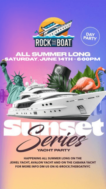 AVALON NYC YATCH PARTY 6/14 at 6PM