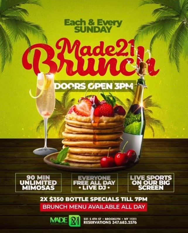 Made 21 Lounge Williamsburg Guestlist Birthdays & Events 2024