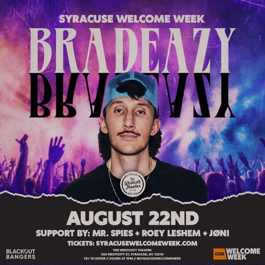 BRADEAZY SYRACUSE WELCOME WEEK DAY 1