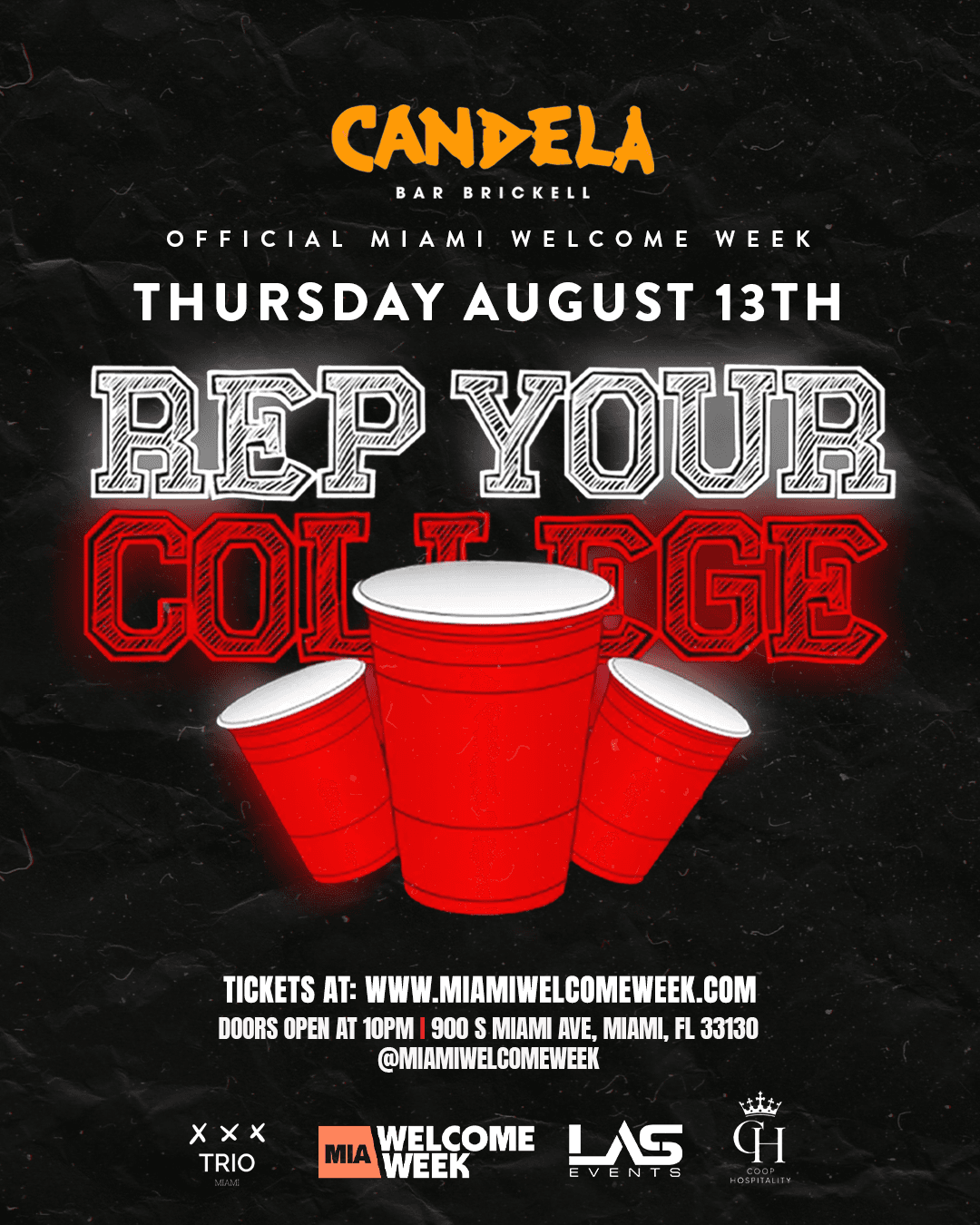 (18+) MIAMI WELCOME WEEK: DAY 2 - REP YOUR COLLEGE