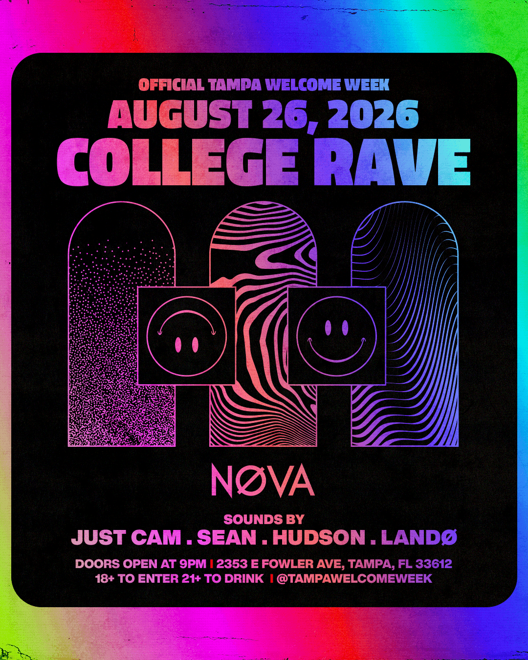 (18+) WELCOME WEEK - COLLEGE RAVE