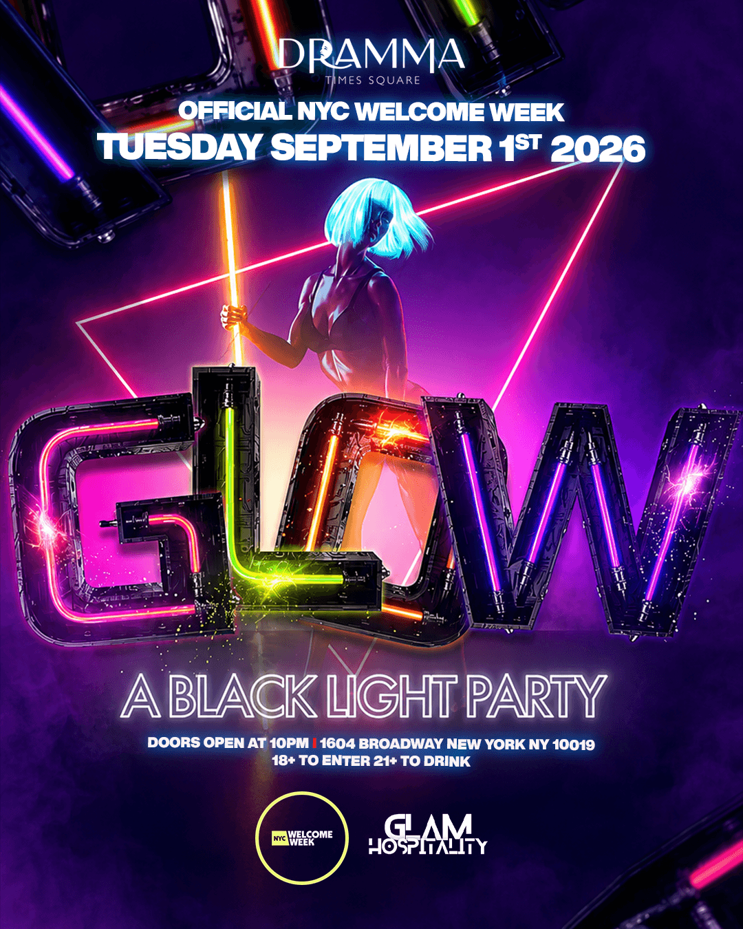 (18+) WELCOME WEEK DAY 2 - GLOW PARTY