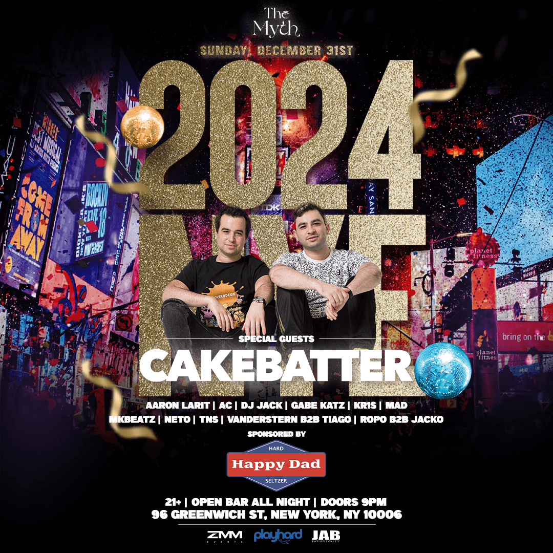 NEW YEARS EVE 2024 @ THE MYTH