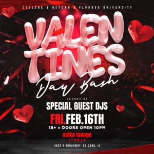 VALENTINES DAY BASH 2/16 @ ASIKO LOUNGE