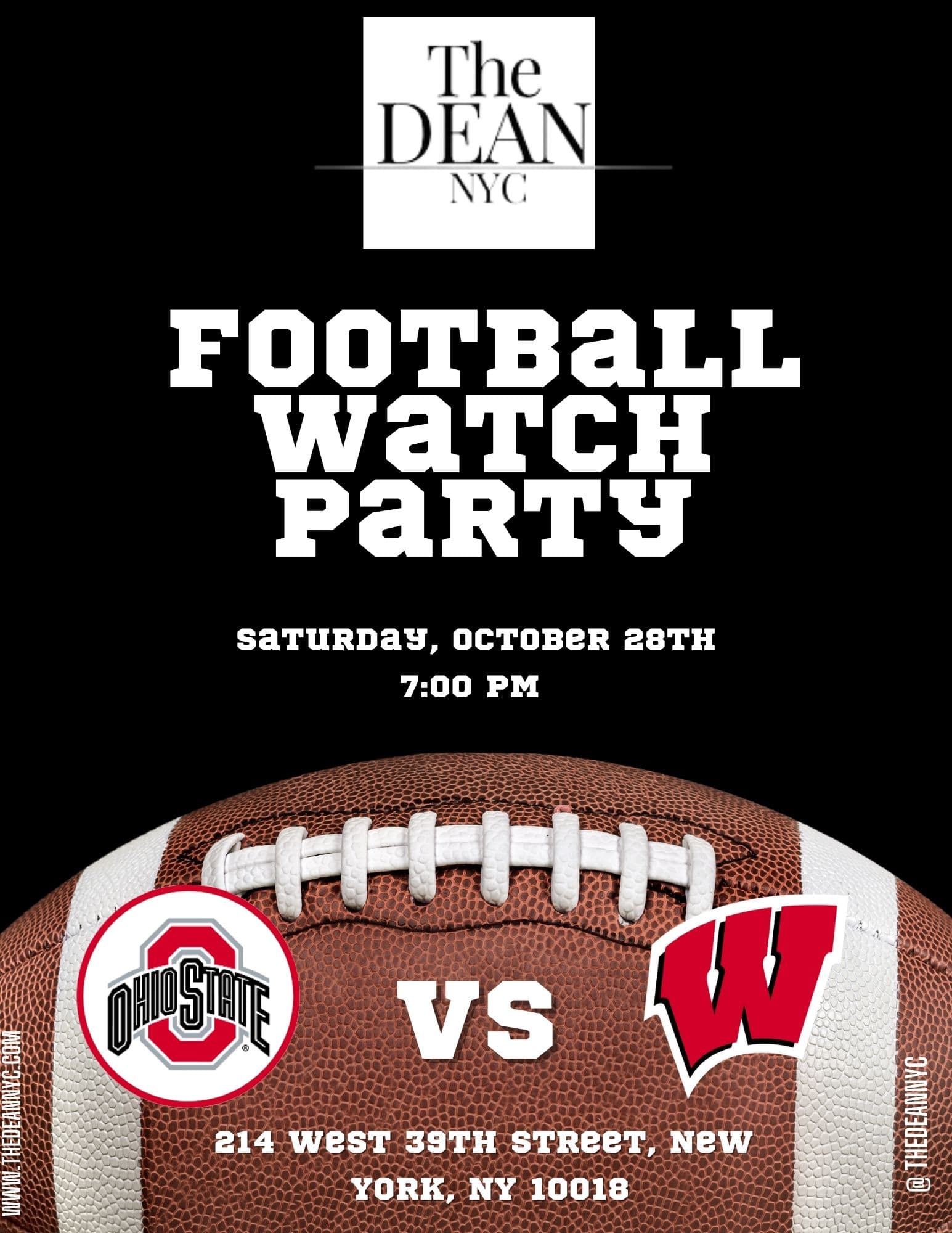 COLLEGE FOOTBALL WATCH PARTY: OHIO STATE VS WISCONSIN BADGERS