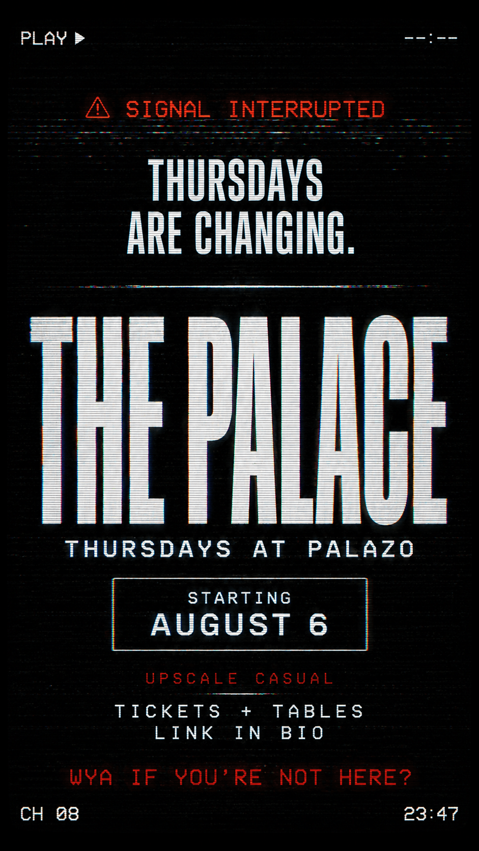THE PALACE ♛ | Palazo Thursdays