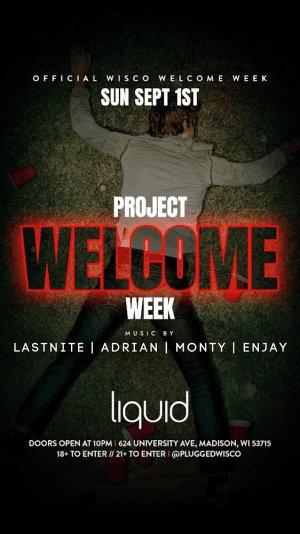 (18+) WELCOME WEEK DAY 1 - PROJECT X