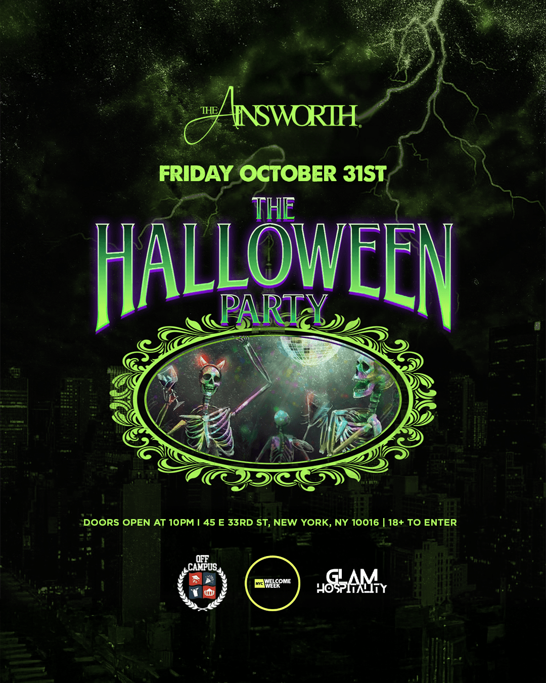 (18+) THE HALLOWEEN PARTY @ AINSWORTH 10/31