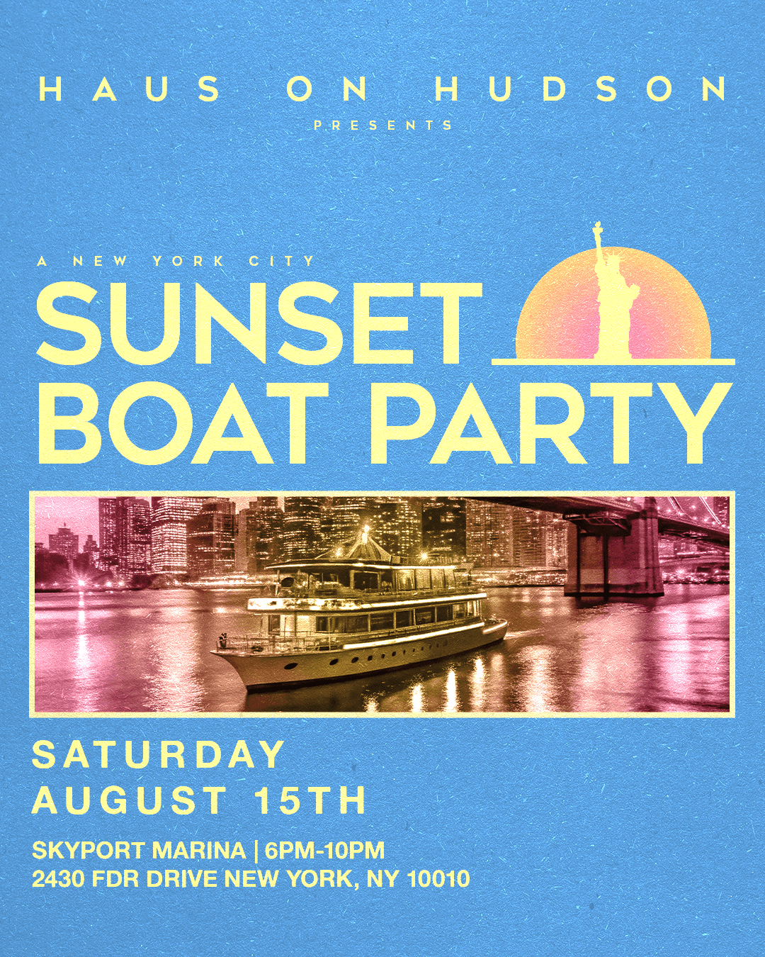HAUS ON HUDSON BOAT PARTY 08/15