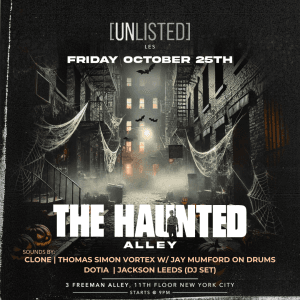 The Haunted Alley Halloween Party @ The Unlisted Rooftop - Friday 10/25